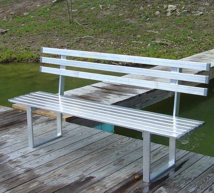 6ft aluminum bench custom options marine outdoor
